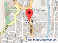 map of Wehr (city)
