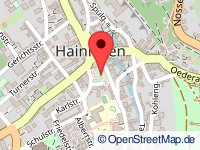 Karte von Hainichen / Gellertstadt