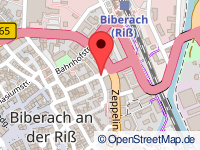 map of Biberach an der Riß