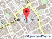 Karte von St. Quentin / Saint-Quentin