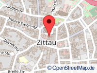 Karte von Zittau / Zittawa